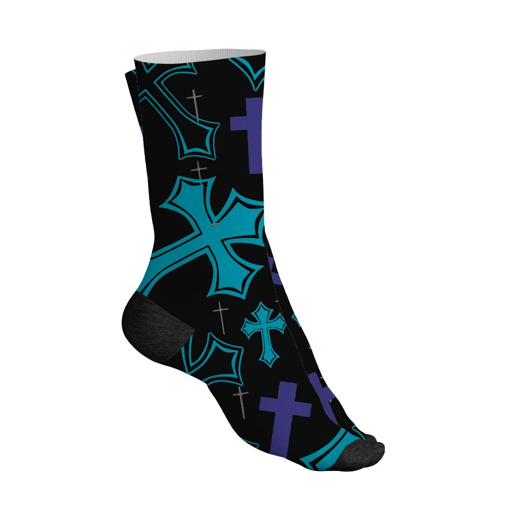 Aqua-8s-NastyJamz-Socks-Match-God-Got-Me-3D-All-Over-Print