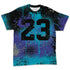 Aqua-8s-NastyJamz-T-Shirt-Match-23-Painted-Graffiti