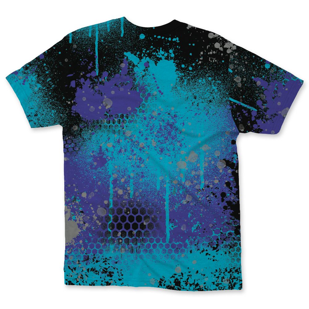 Aqua-8s-NastyJamz-T-Shirt-Match-23-Painted-Graffiti