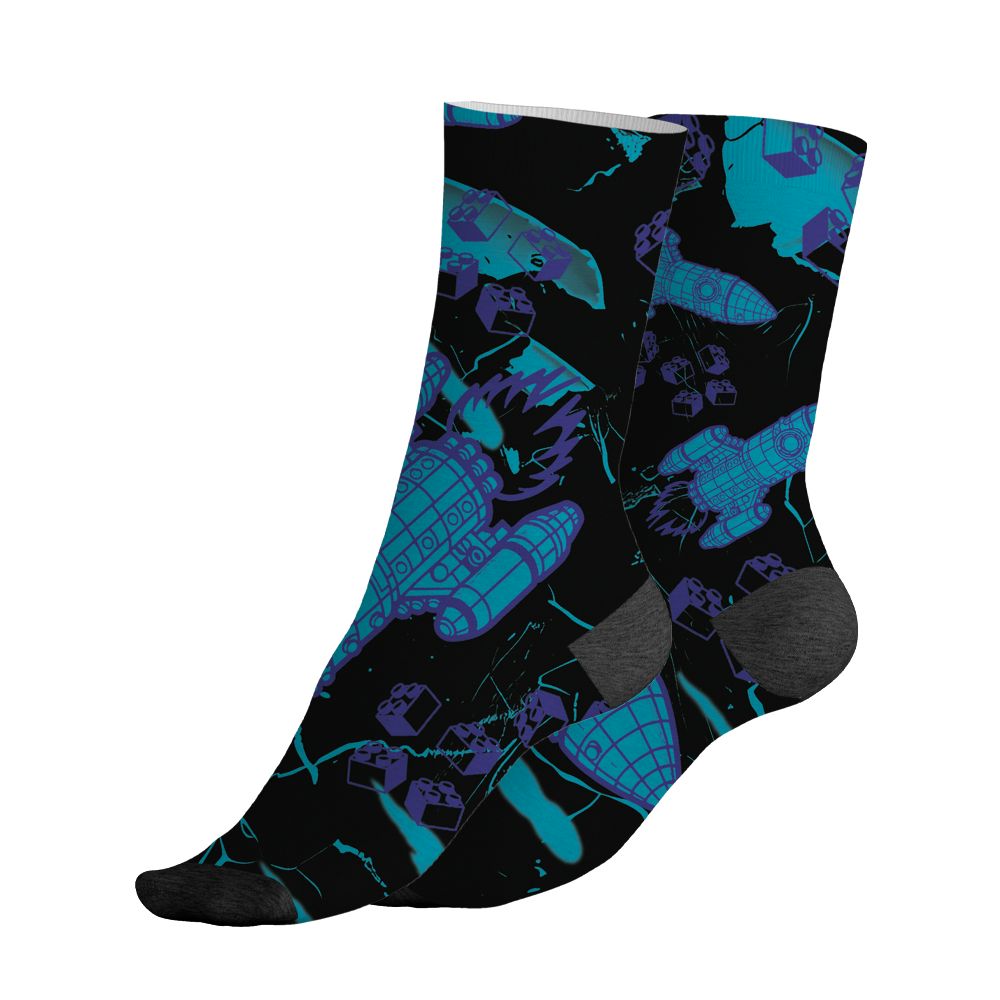 Aqua-8s-NastyJamz-Socks-Match-Born-To-Stand-Out-3D-All-Over-Print