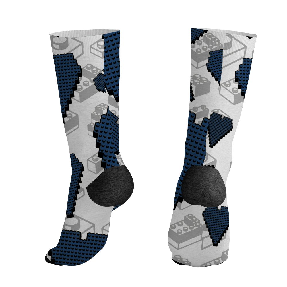 AJ 12 French Blue.NastyJamz Socks Match.Loyalty Over Likes 3D