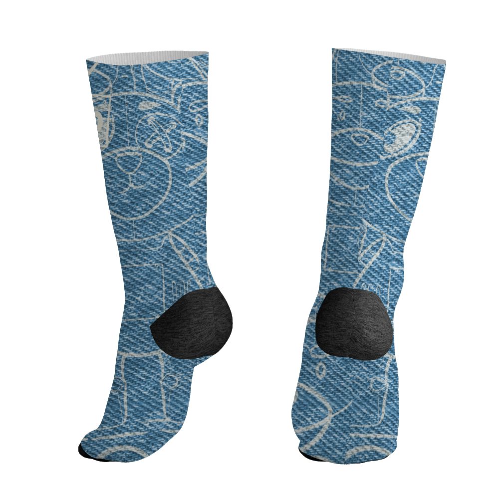 Denim-Worn-Blue-4s-NastyJamz-Socks-Match-BER-Damaged-But-Real-3D-All-Over-Print