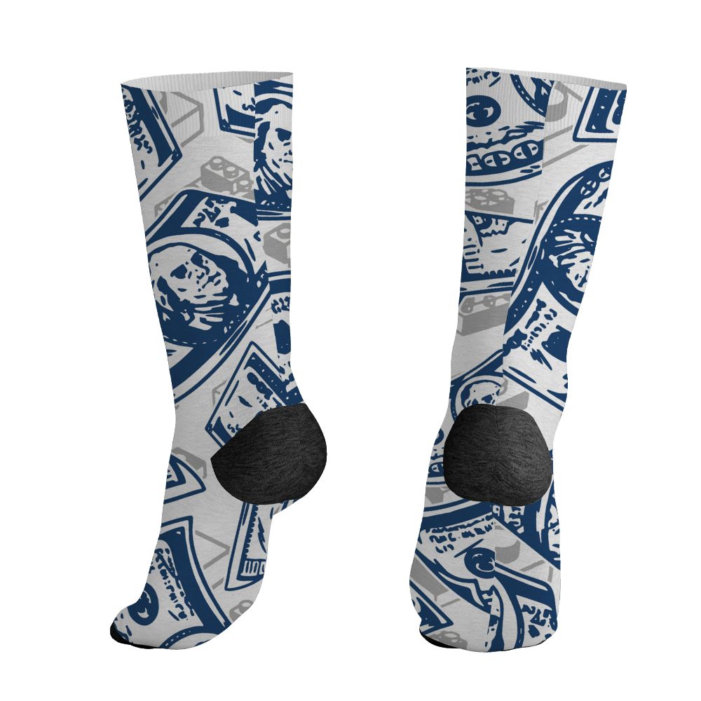 AJ 12 French Blue.NastyJamz Socks Match.Match My Energy Toy 3D