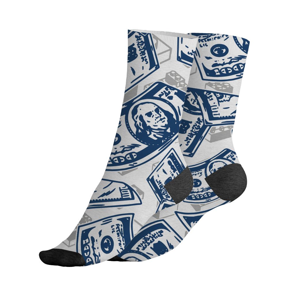 AJ 12 French Blue.NastyJamz Socks Match.Match My Energy Toy 3D