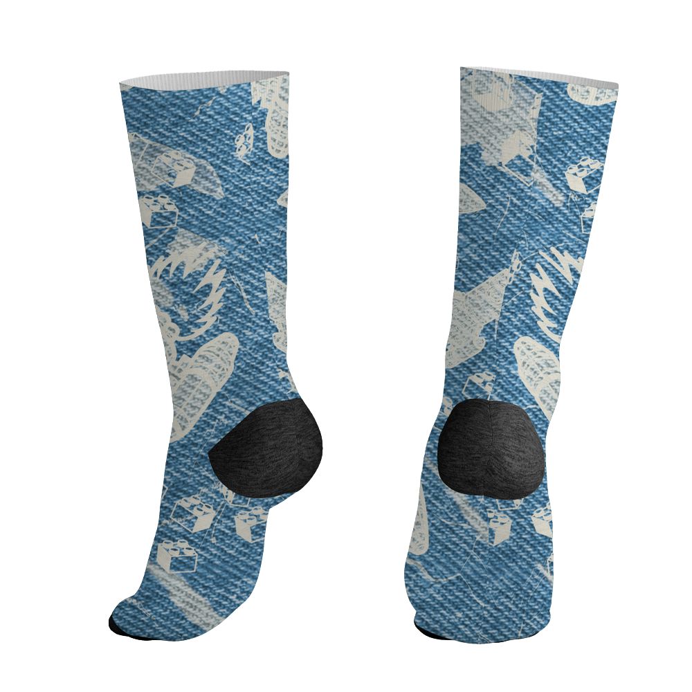 Denim-Worn-Blue-4s-NastyJamz-Socks-Match-Born-To-Stand-Out-3D-All-Over-Print