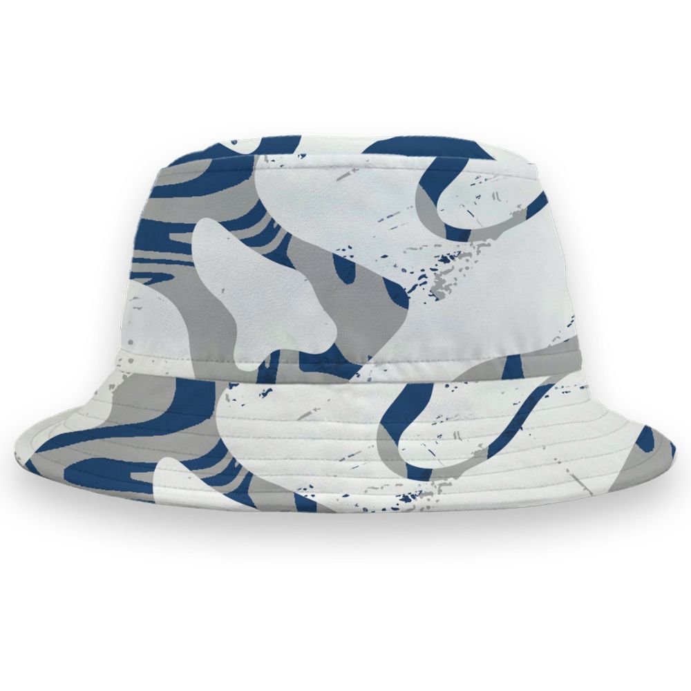 French-Blue-12s-NastyJamz-Bucket-Hat-Match-Pattern-Be-Happy-All-Over-Print