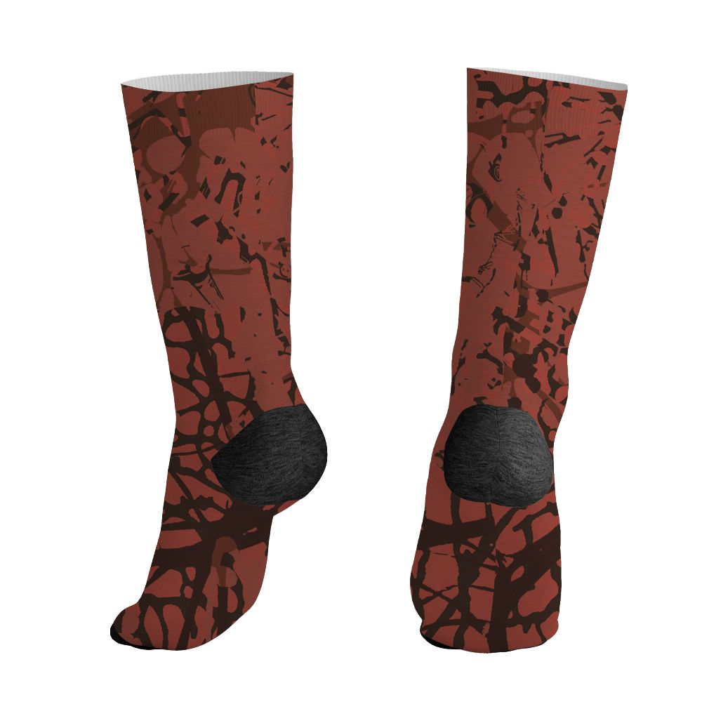 Spizike-Canyon-Rust-NastyJamz-Socks-Match-Pattern-DNA-Graffiti-3D-All-Over-Print