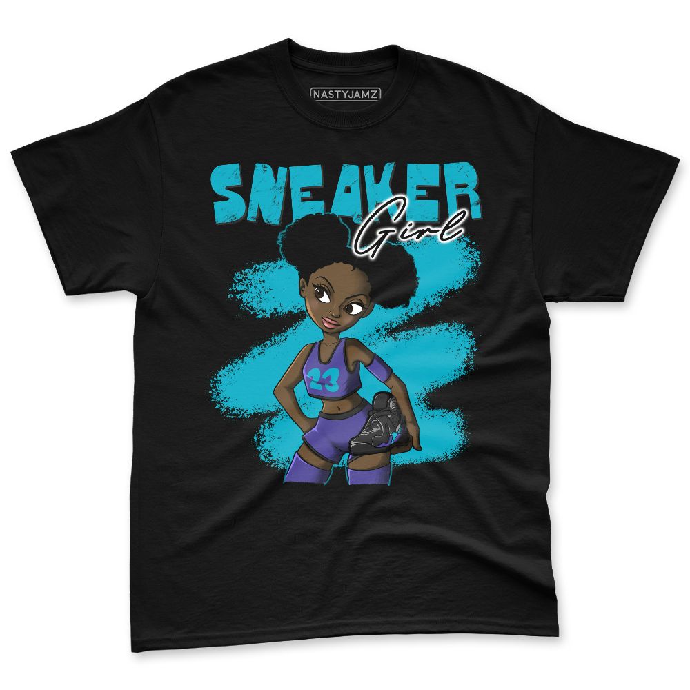 Aqua-8s-NastyJamz-Premium-T-Shirt-Match-Black-Sneaker-Girl