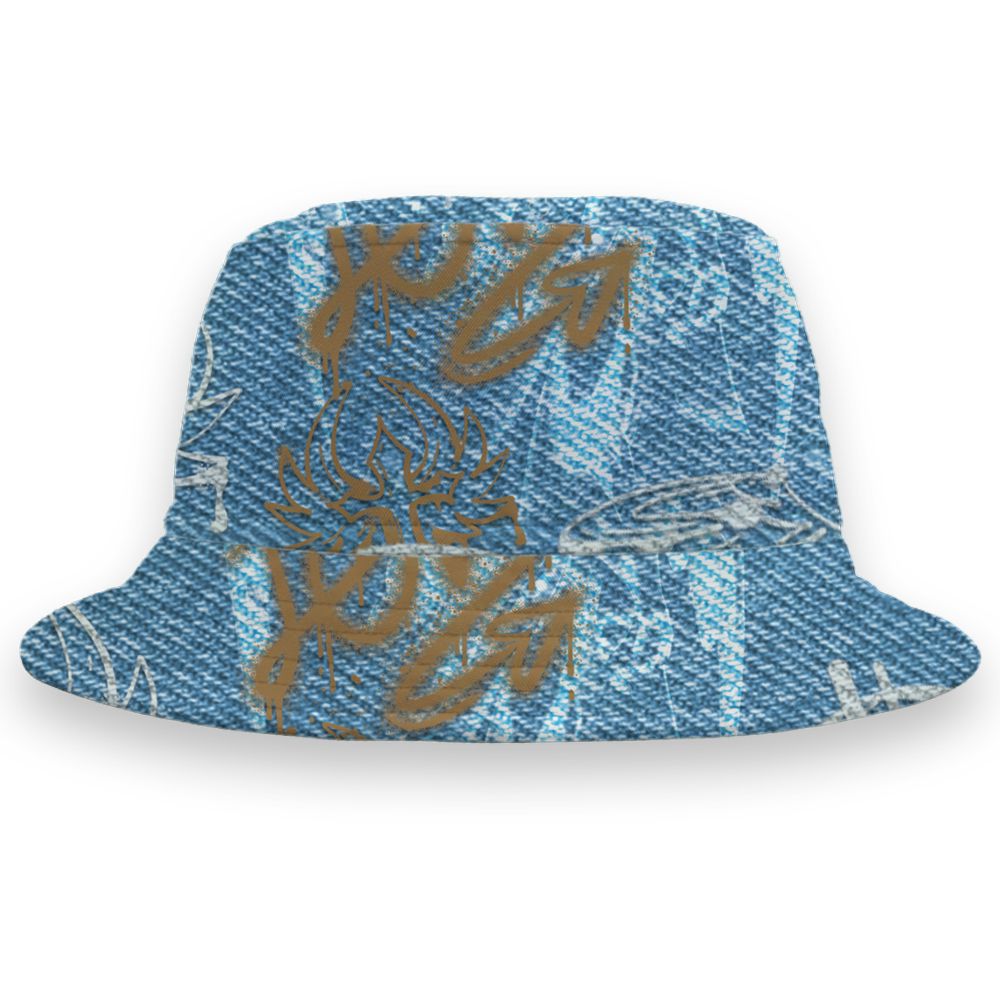 Denim-Worn-Blue-4s-NastyJamz-Bucket-Hat-Match-Pattern-Angel-All-Over-Print