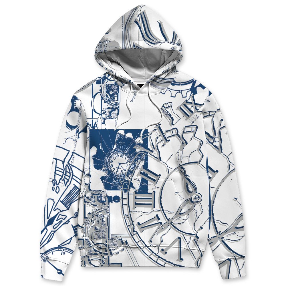 French-Blue-12s-NastyJamz-Hoodie-Match-Pattern-Broken-Time-All-Over-Print