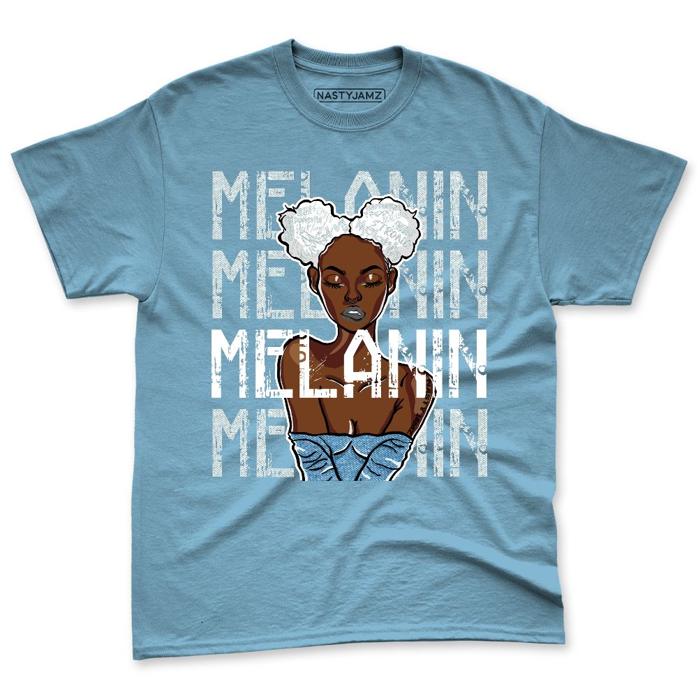 Denim-Worn-Blue-4s-NastyJamz-Premium-T-Shirt-Match-Melanin-Girl