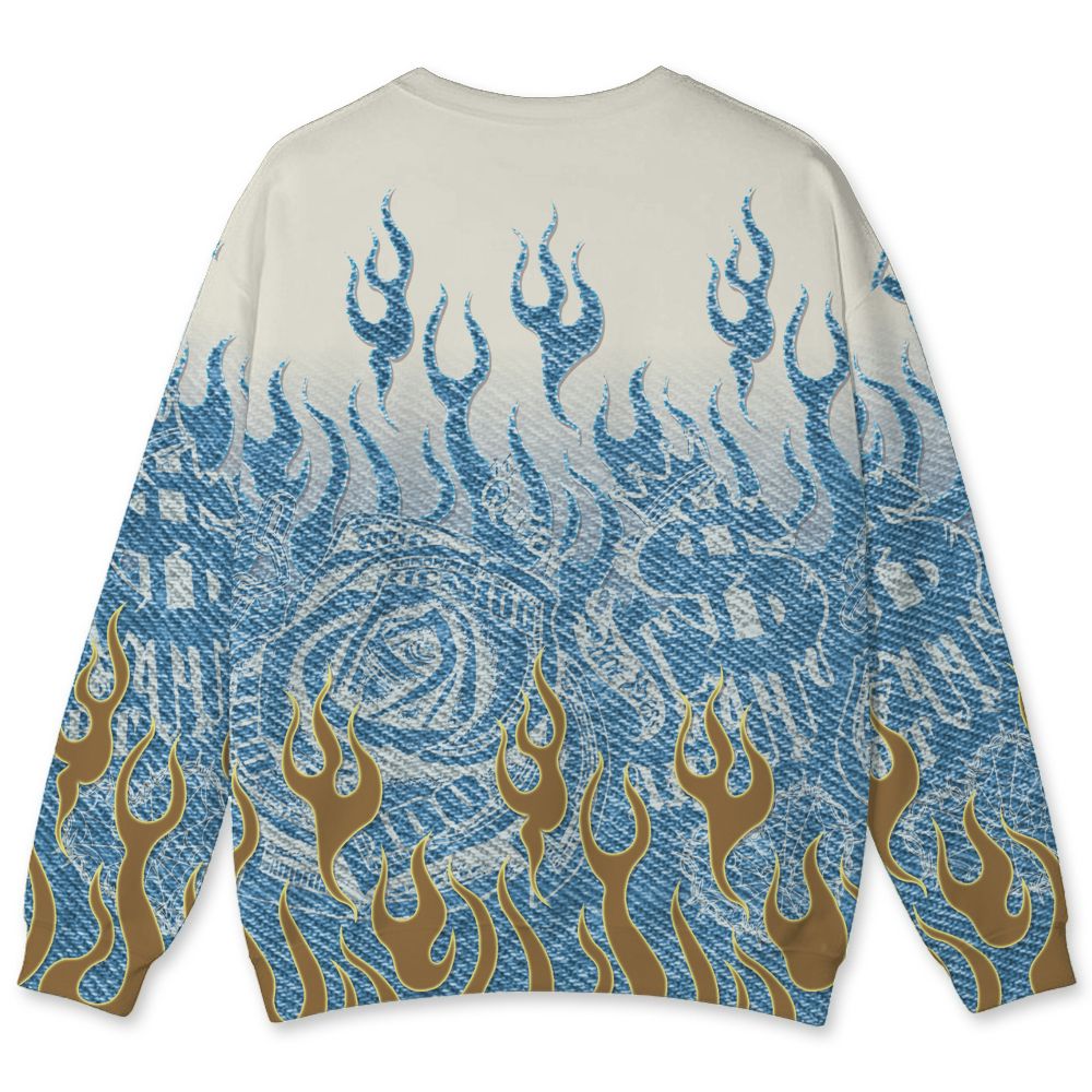Denim-Worn-Blue-4s-NastyJamz-Sweatshirt-Match-Sassy-Classy-3D-All-Over-Print