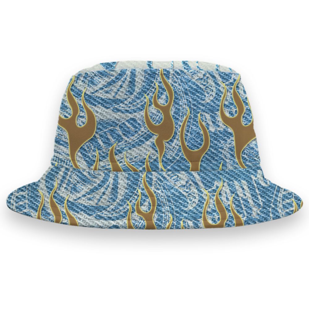 Denim-Worn-Blue-4s-NastyJamz-Bucket-Hat-Match-Sassy-Classy-All-Over-Print