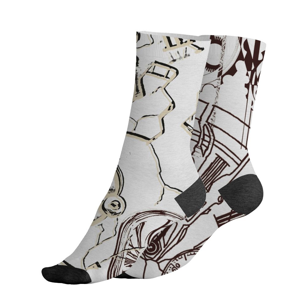 Black-Collective-5s-NastyJamz-Socks-Match-Pattern-Broken-Time-3D-All-Over-Print