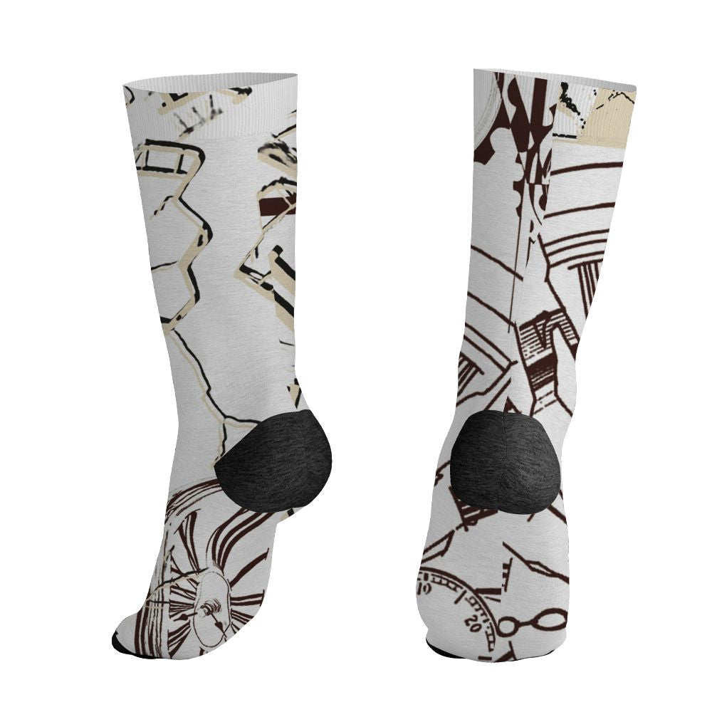Black-Collective-5s-NastyJamz-Socks-Match-Pattern-Broken-Time-3D-All-Over-Print