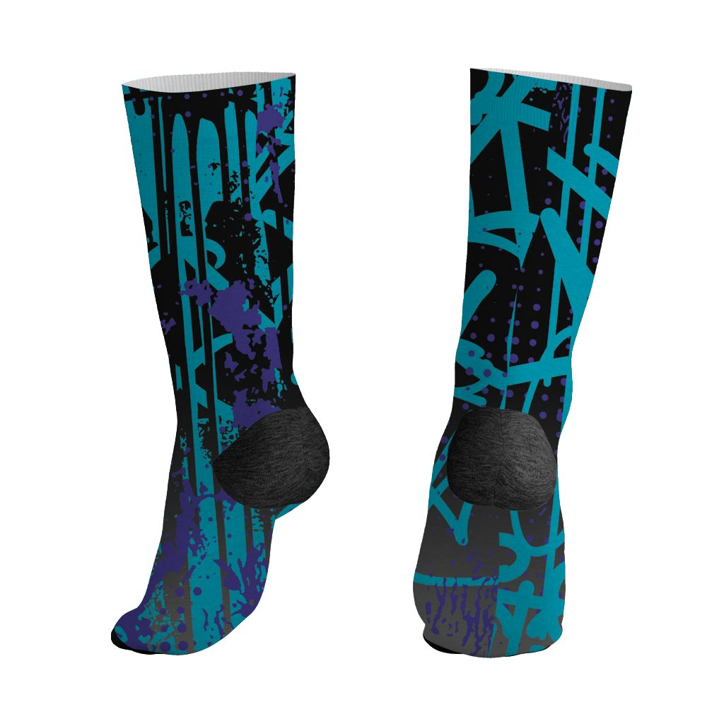 Aqua-8s-NastyJamz-Socks-Match-Its-The-Kicks-3D-All-Over-Print