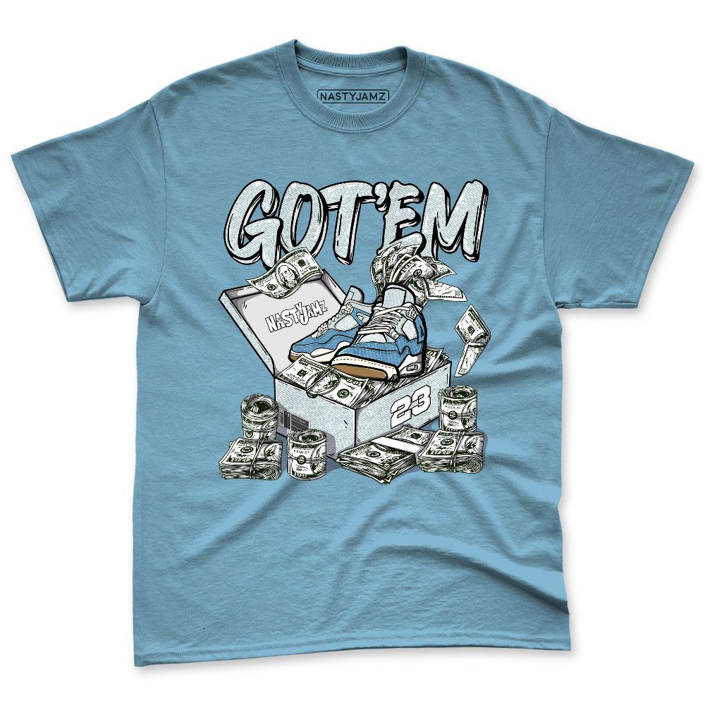 Denim-Worn-Blue-4s-NastyJamz-Premium-T-Shirt-Match-Dollar-Sneaker-Box