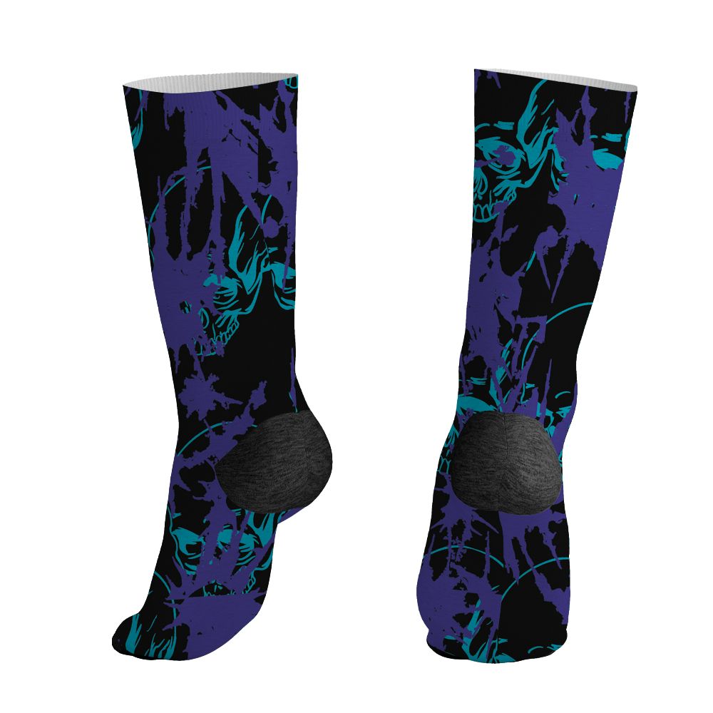 Aqua-8s-NastyJamz-Socks-Match-Dirty-Love-Skull-3D-All-Over-Print