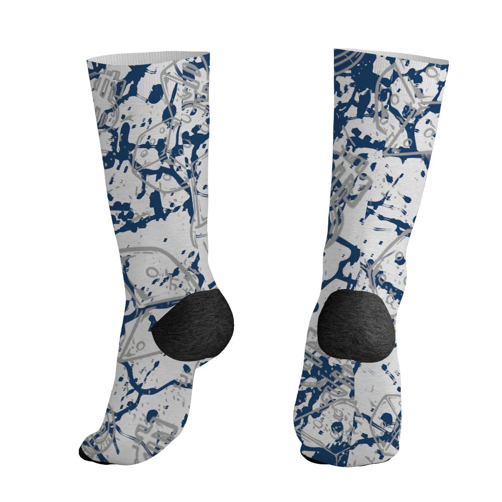 AJ 12 French Blue.NastyJamz Socks Match.Hustle Casino BER 3D