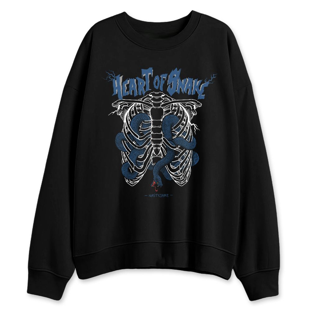 French-Blue-12s-NastyJamz-Sweatshirt-Match-Heart-Of-Snake