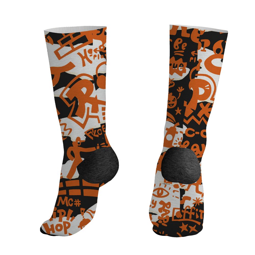 AJ 1 Shattered Backboard.NastyJamz Socks Match.Pattern Rap Streetwear 3D