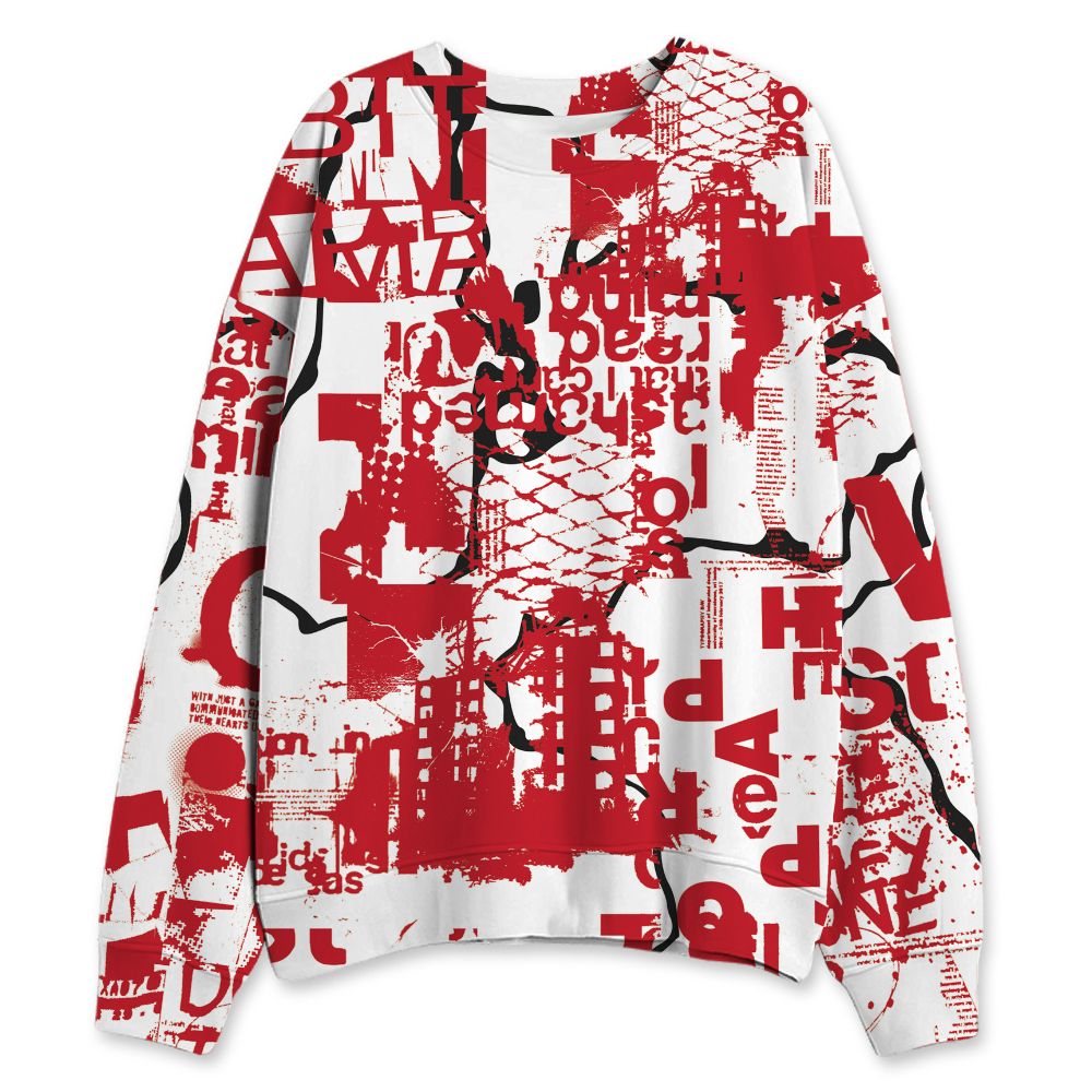 Fire-Red-5s-NastyJamz-Sweatshirt-Match-Pattern-Madness-All-Over-Print