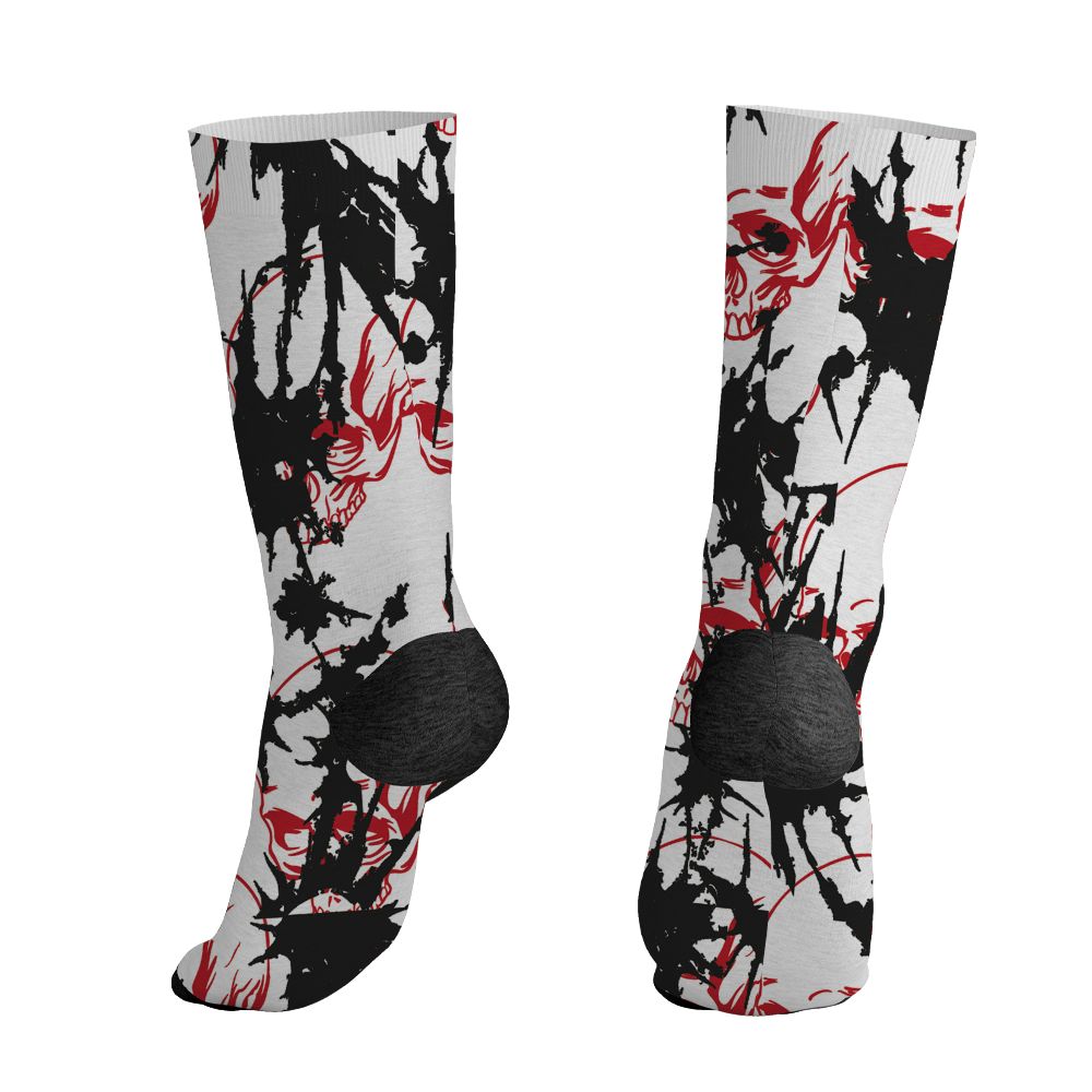 Fire-Red-5s-NastyJamz-Socks-Match-Dirty-Love-Skull-All-Over-Print