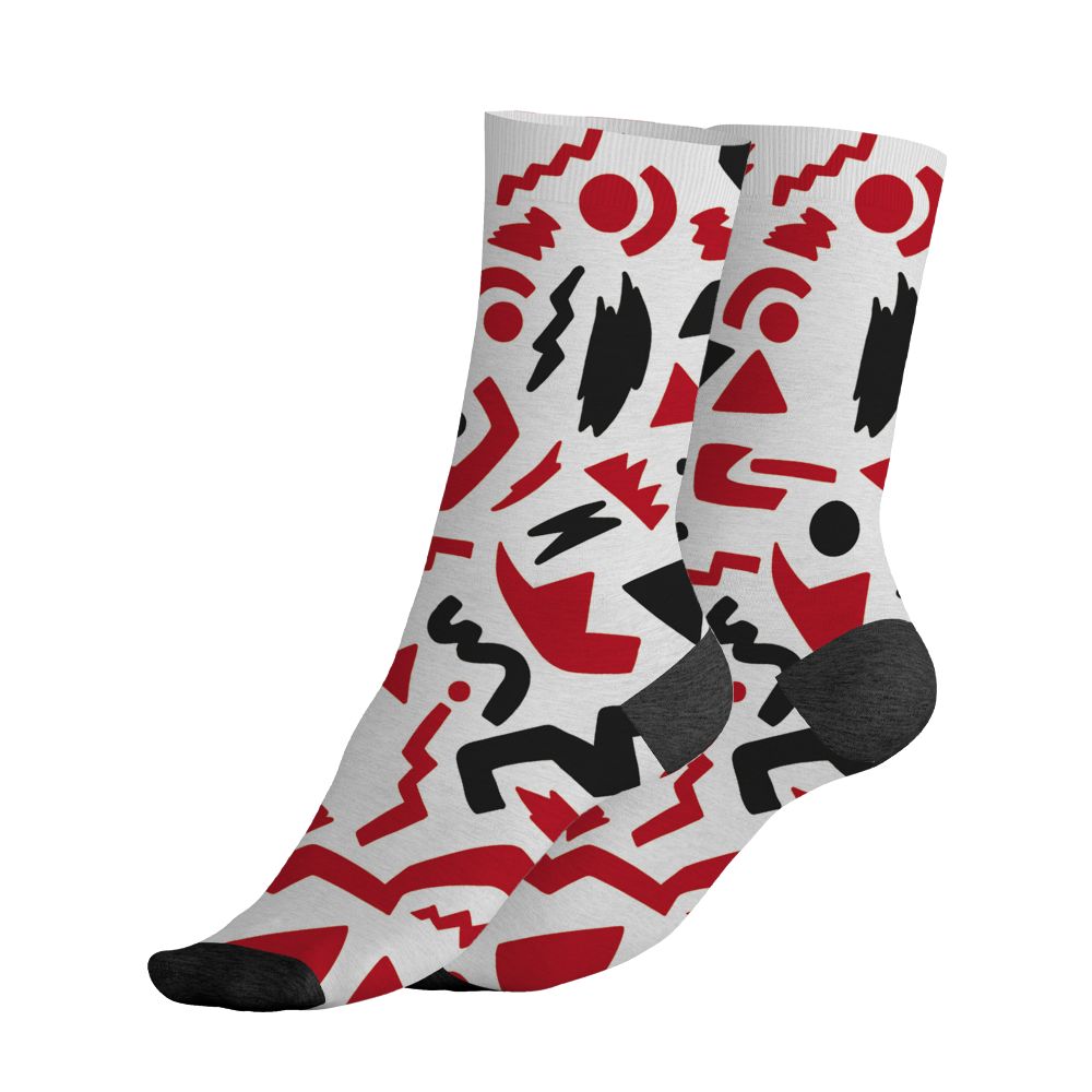 Fire-Red-5s-NastyJamz-Socks-Match-Number-23-Cartoon-All-Over-Print