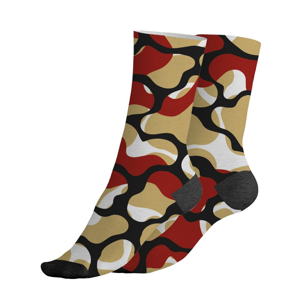 Pizza-4s-NastyJamz-Socks-Match-Number-23-Spatter-All-Over-Print