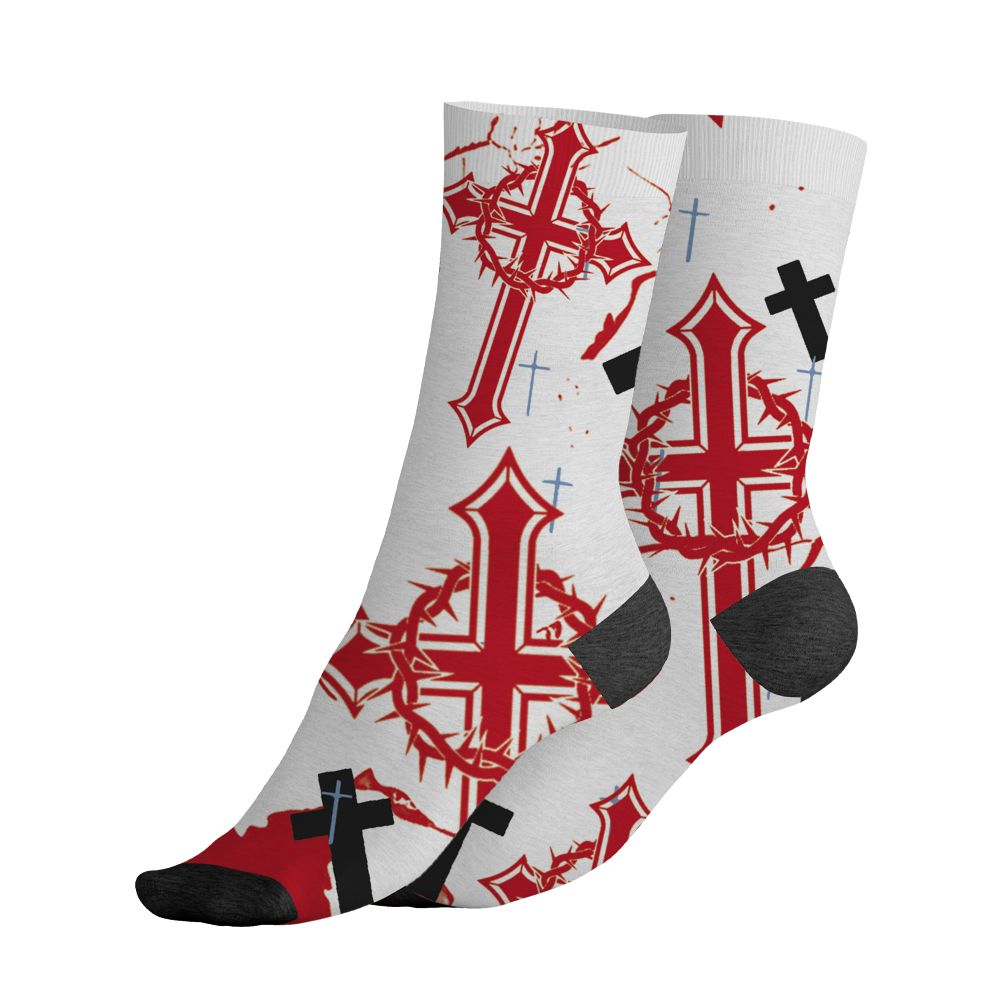 Fire-Red-5s-NastyJamz-Socks-Match-Child-Of-God-All-Over-Print