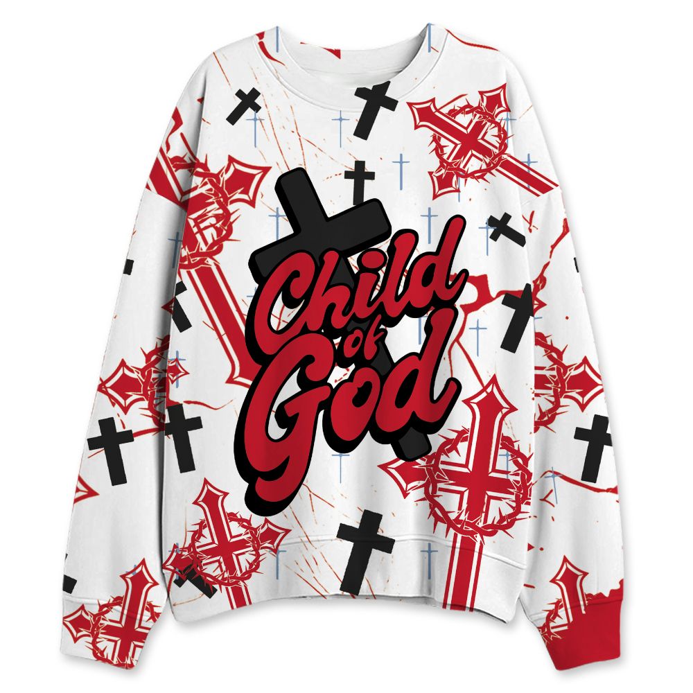 Fire-Red-5s-NastyJamz-Sweatshirt-Match-Child-Of-God-All-Over-Print