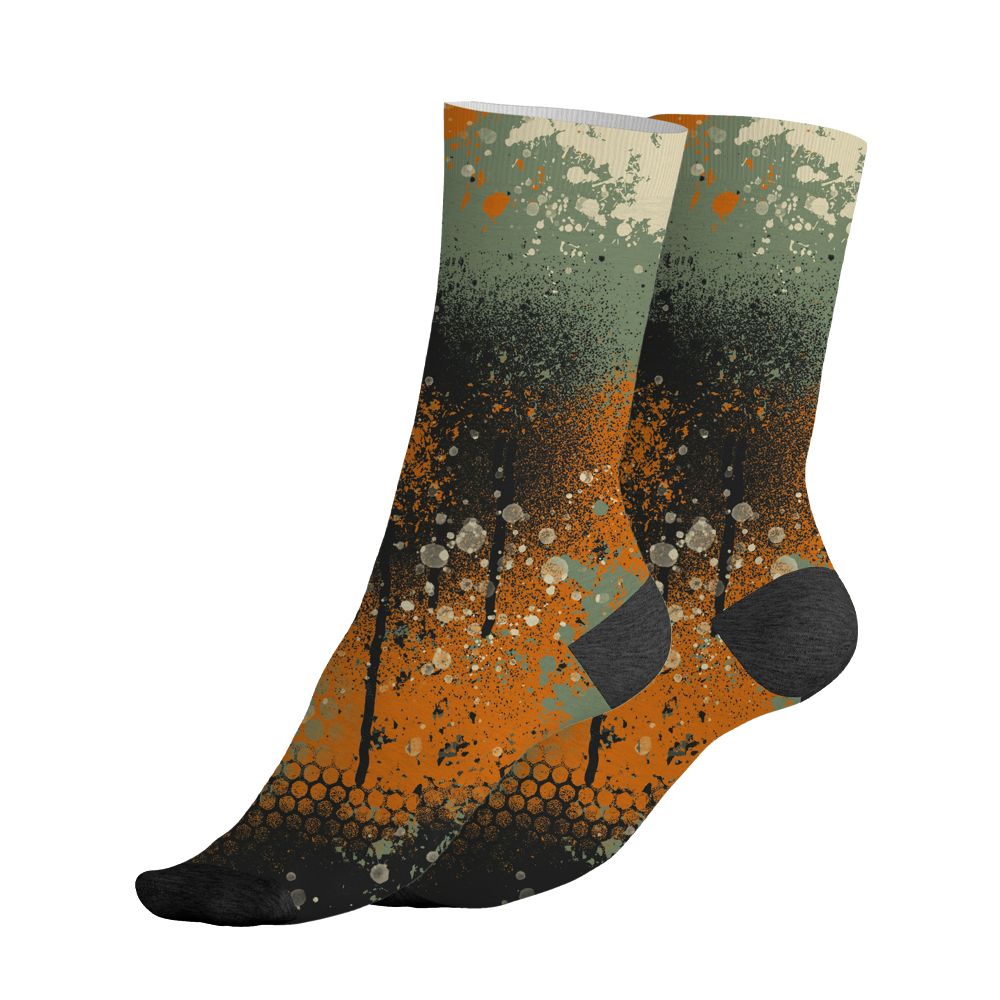 Undefeated-4s-NastyJamz-Socks-Match-23-Painted-Graffiti