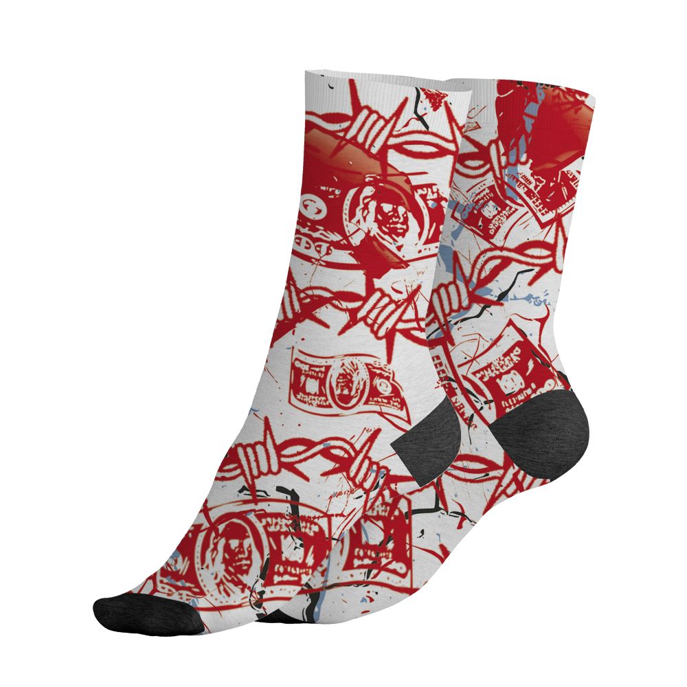 Fire-Red-5s-NastyJamz-Socks-Match-Tough-People-Never-Fall-All-Over-Print