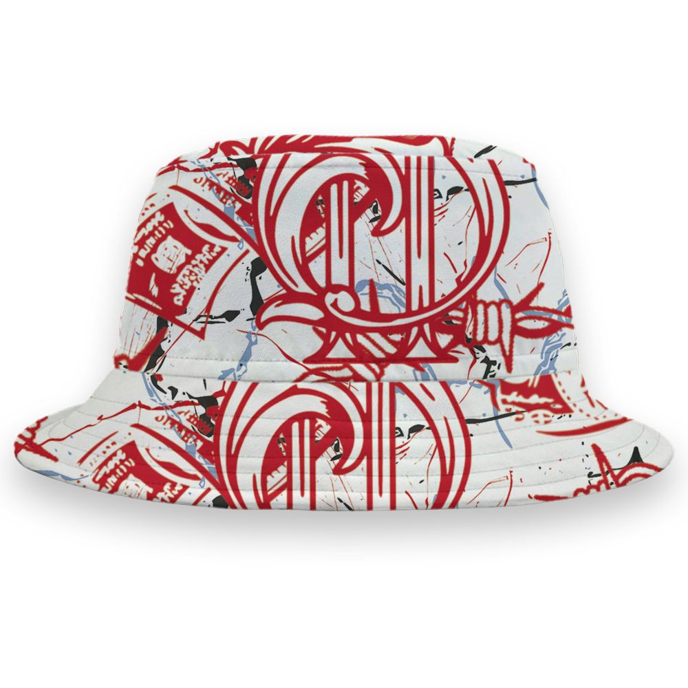 Fire-Red-5s-NastyJamz-Bucket-Hat-Match-Tough-People-Never-Fall-All-Over-Print