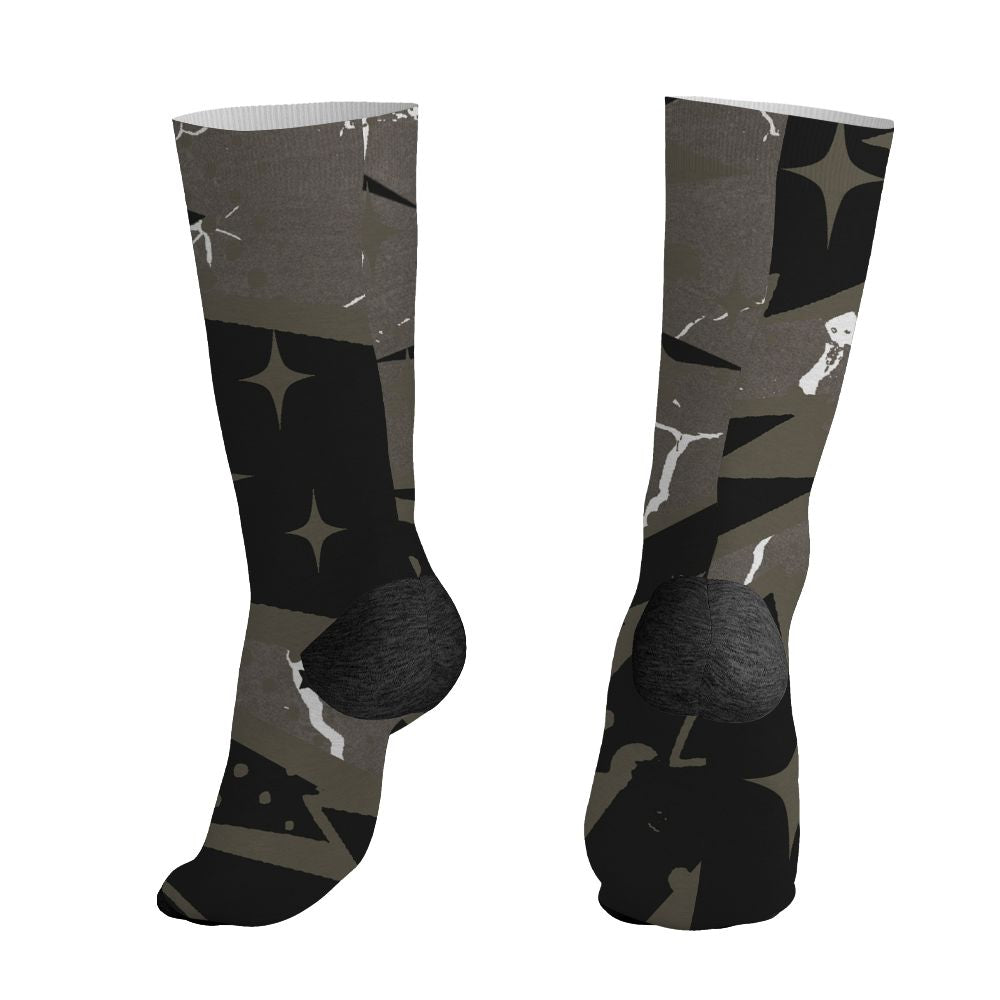 Cave-Stone-4s-NastyJamz-Socks-Match-Pain-Into-Power-All-Over-Print