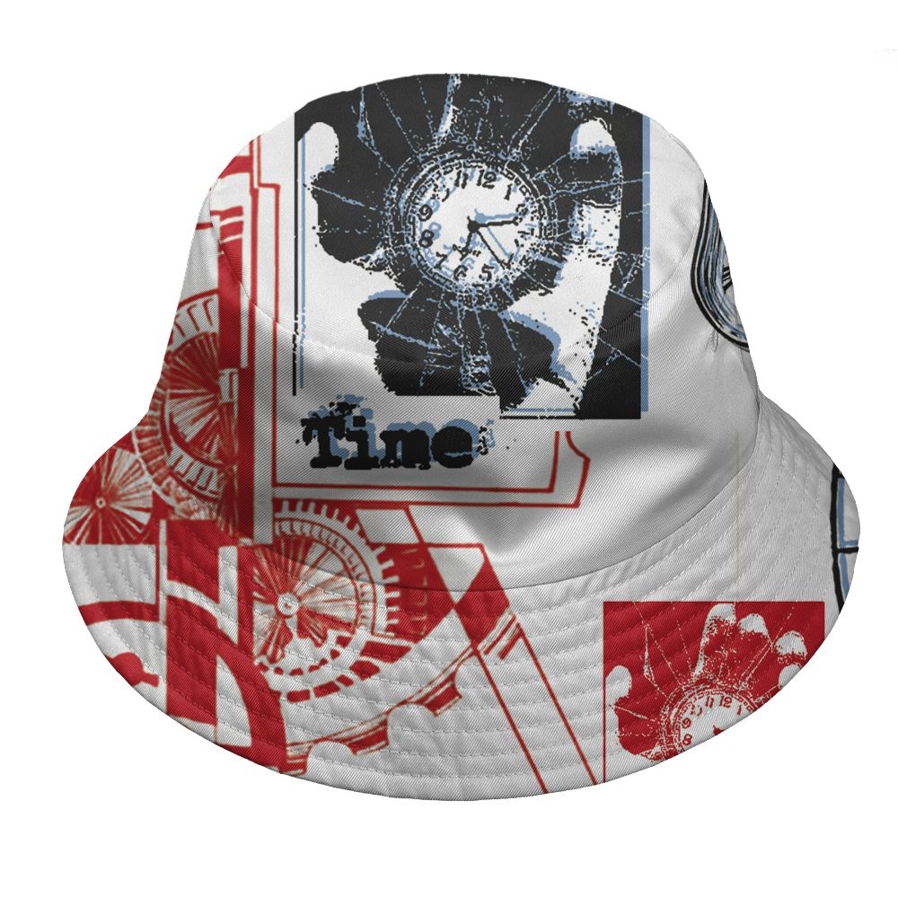 Fire-Red-5s-NastyJamz-Bucket-Hat-Match-Pattern-Broken-Time-All-Over-Print