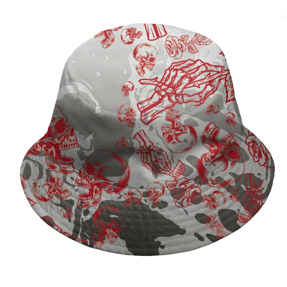 Fire-Red-5s-NastyJamz-Bucket-Hat-Match-Skulls-Pattern-All-Over-Print