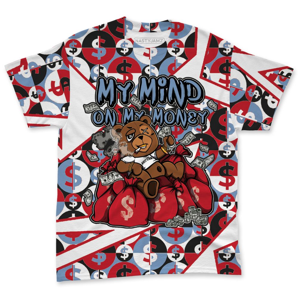 Fire-Red-5s-NastyJamz-T-Shirt-Match-My-Mind-On-My-Money-BER-All-Over-Print