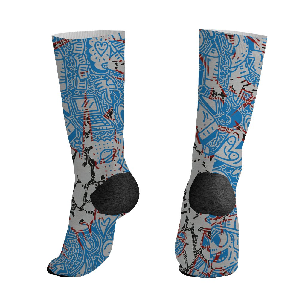 Spizike-Bordeaux-NastyJamz-Socks-Match-Back-To-School-Pattern-All-Over-Print