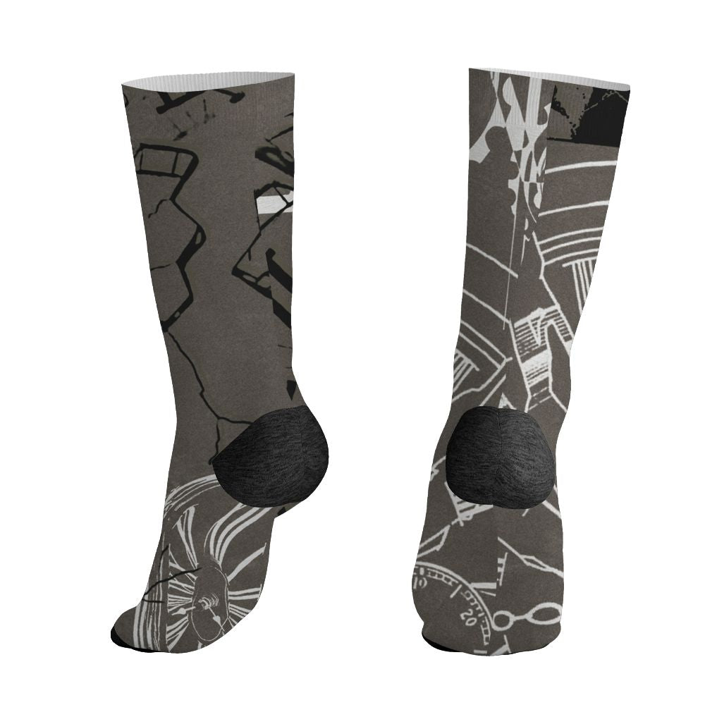 Cave-Stone-4s-NastyJamz-Socks-Match-Pattern-Broken-Time-All-Over-Print