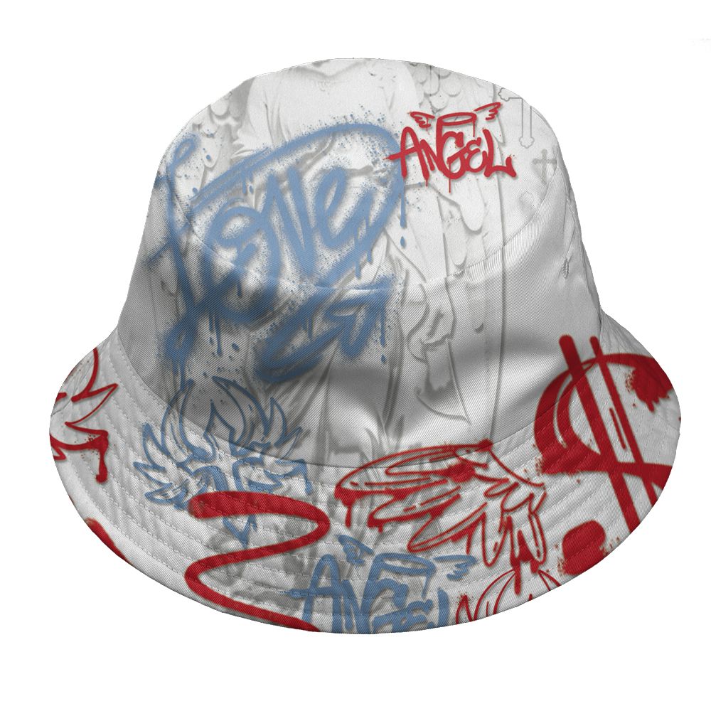 Fire-Red-5s-NastyJamz-Bucket-Hat-Match-Pattern-Angel-All-Over-Print