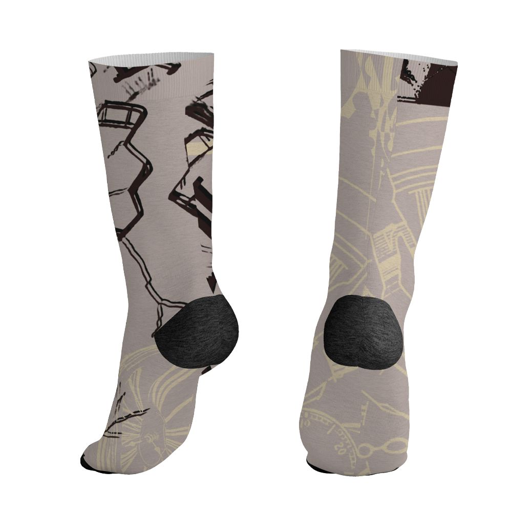 While-You-Were-Sleeping-4s-NastyJamz-Socks-Match-Pattern-Broken-Time-All-Over-Print