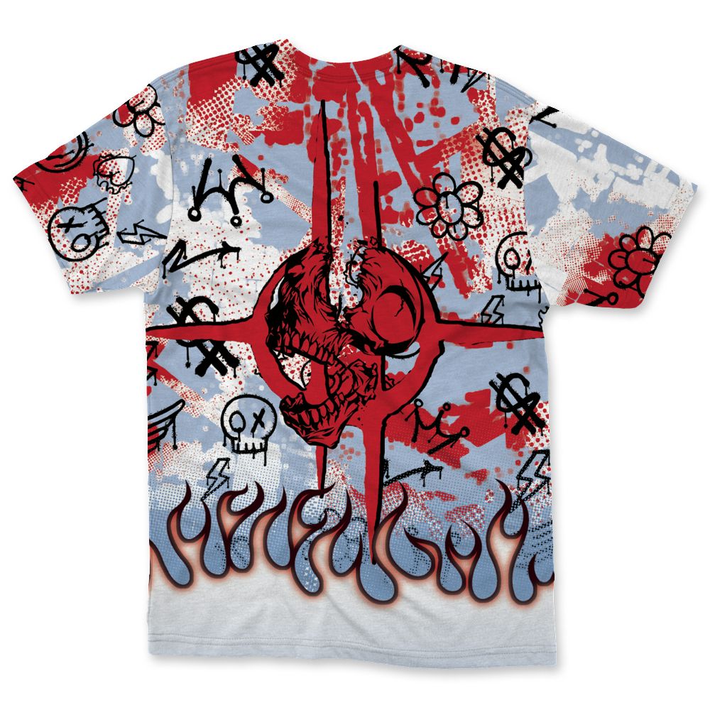 Fire-Red-5s-NastyJamz-T-Shirt-Match-Run-Into-Fear-All-Over-Print