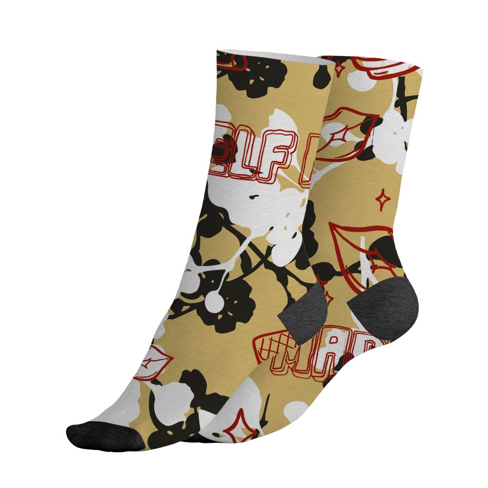 Pizza-4s-NastyJamz-Socks-Match-Sneaker-Girl-Selfmade-All-Over-Print