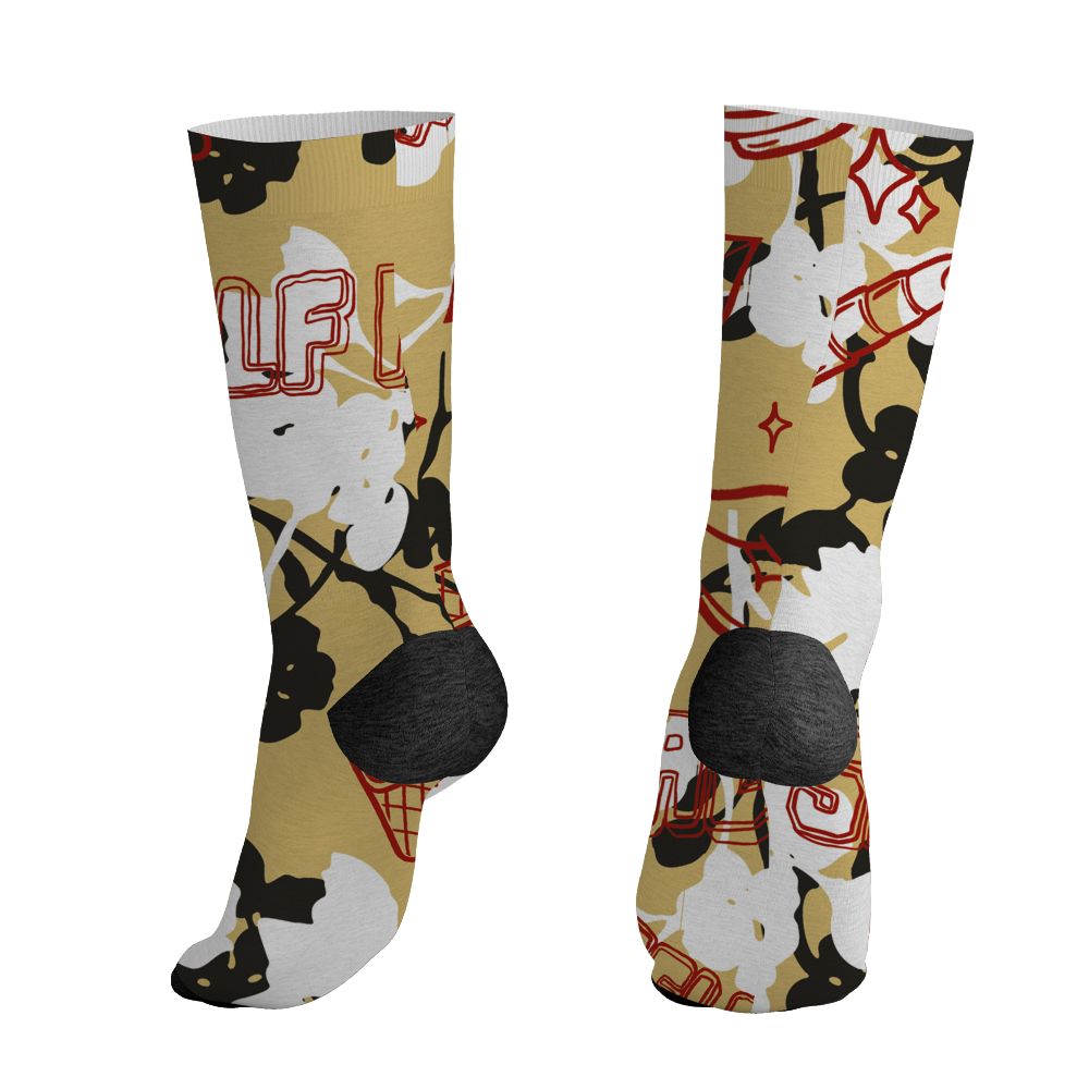 Pizza-4s-NastyJamz-Socks-Match-Sneaker-Girl-Selfmade-All-Over-Print