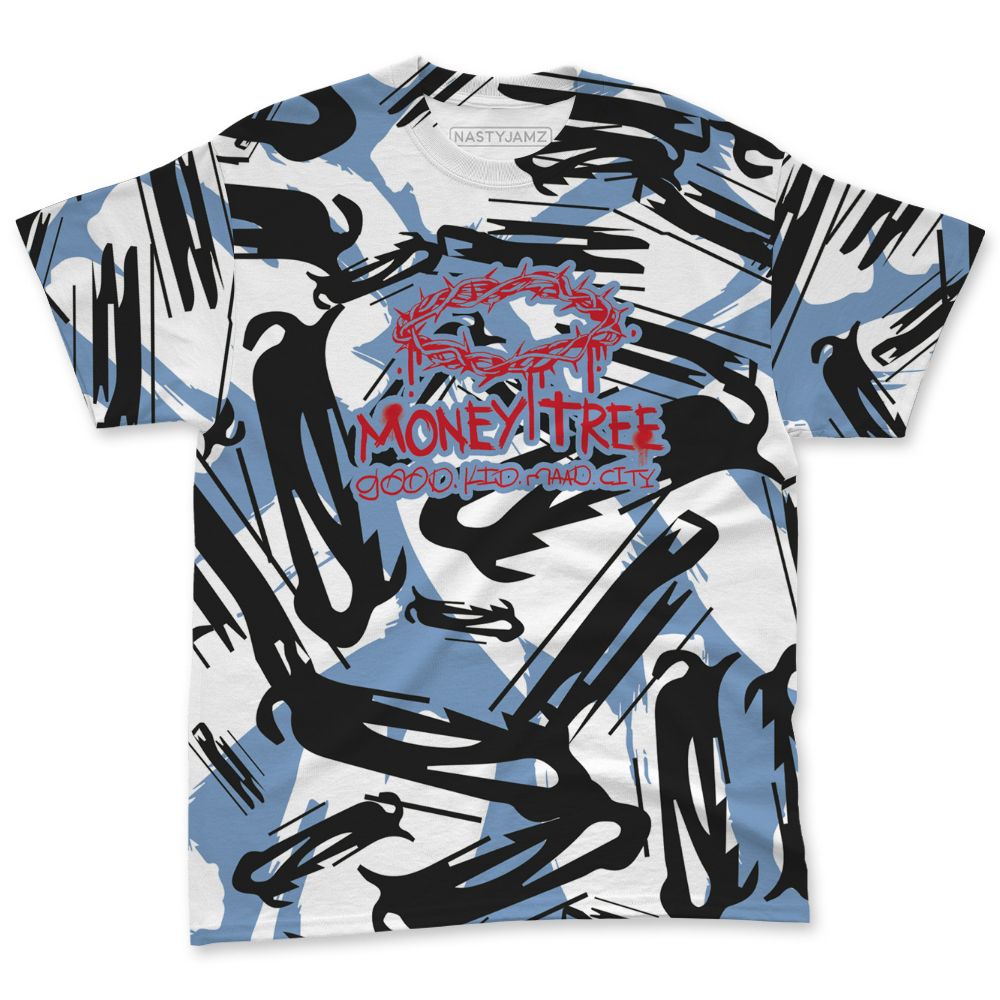 Fire-Red-5s-NastyJamz-T-Shirt-Match-Pattern-Money-Tree-All-Over-Print