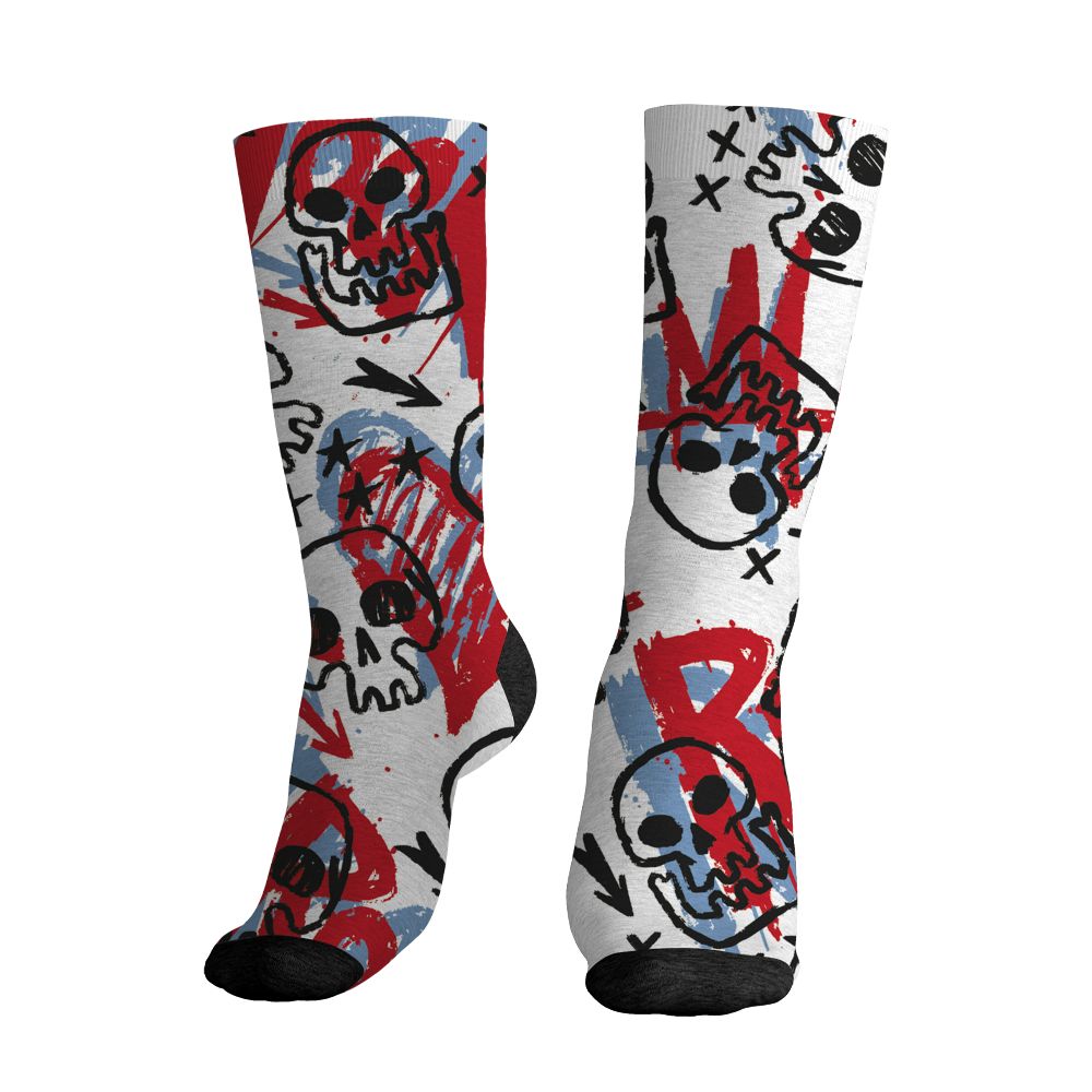Fire-Red-5s-NastyJamz-Socks-Match-Love-Rock-Pattern-All-Over-Print