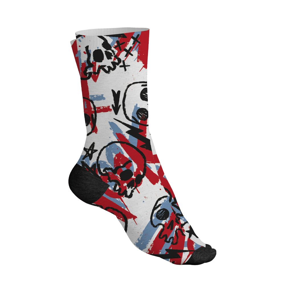 Fire-Red-5s-NastyJamz-Socks-Match-Love-Rock-Pattern-All-Over-Print