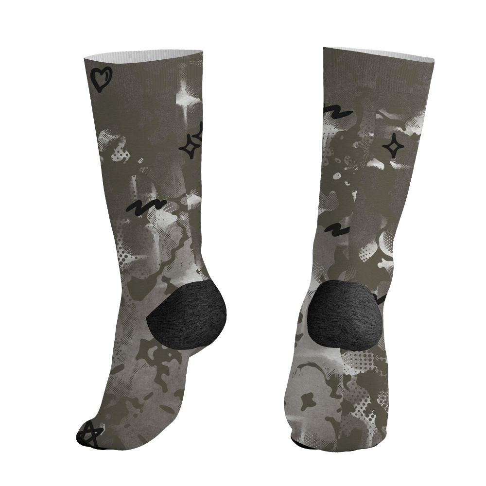 Cave-Stone-4s-NastyJamz-Socks-Match-Sneaker-Girl-Nail-All-Over-Print