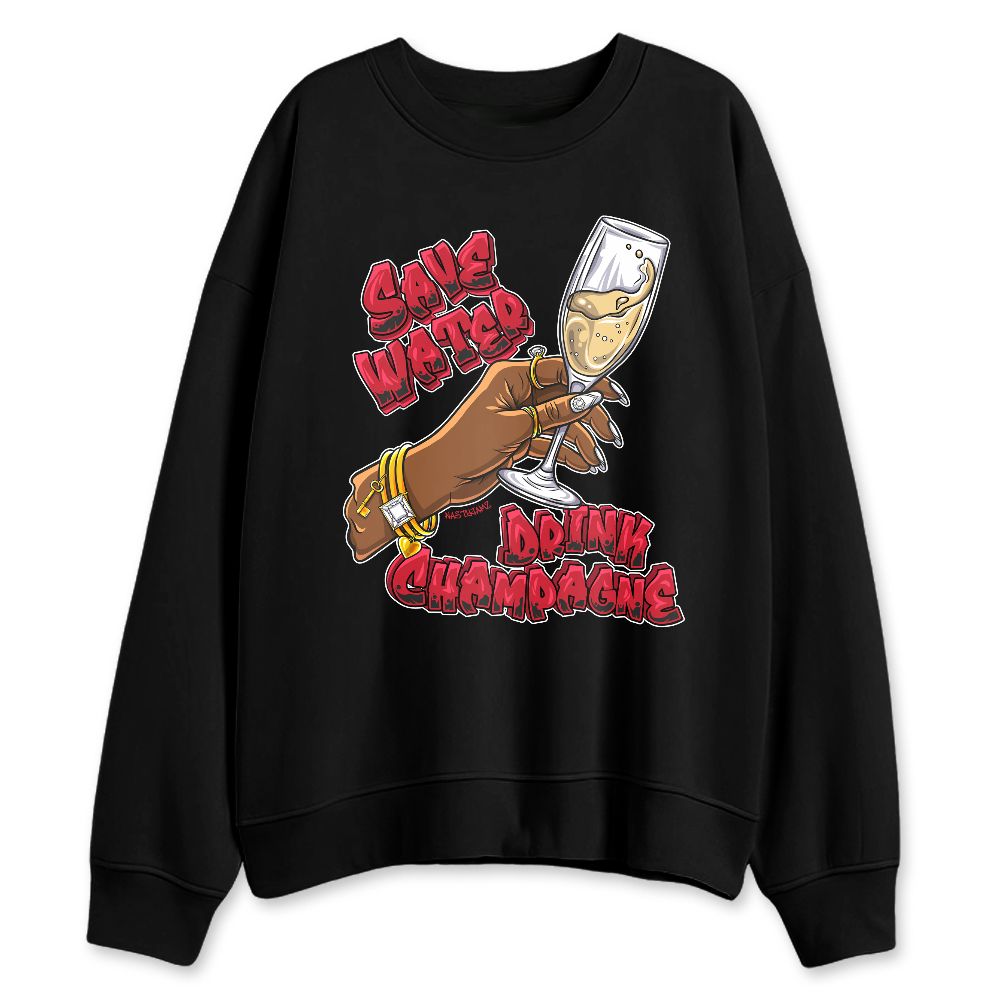 Fire-Red-5s-NastyJamz-Sweatshirt-Match-Drink-Champagne